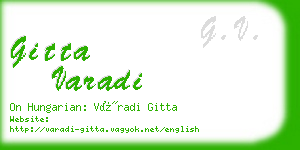 gitta varadi business card